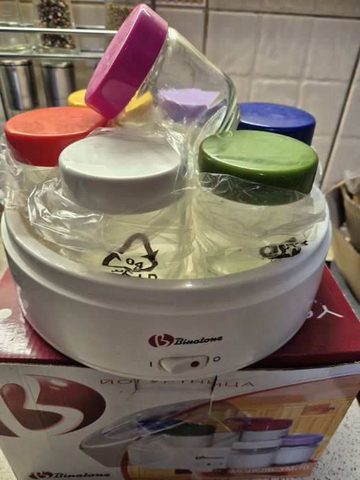 Йогуртниця Binatone, бачочки скляні, 7 шт