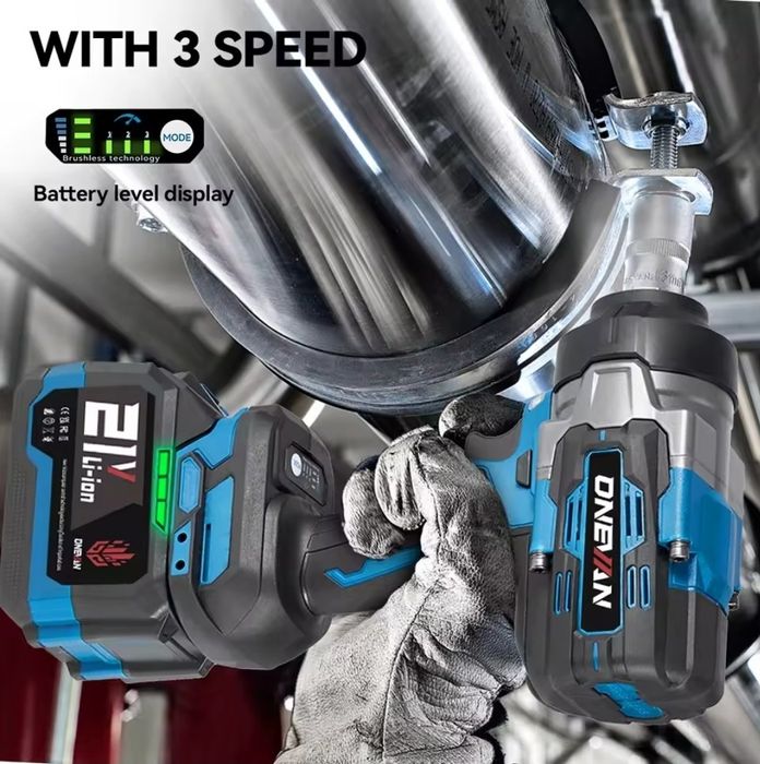 Chave de Impacto 2800nm c/ 2 Baterias 9Ah e Mala