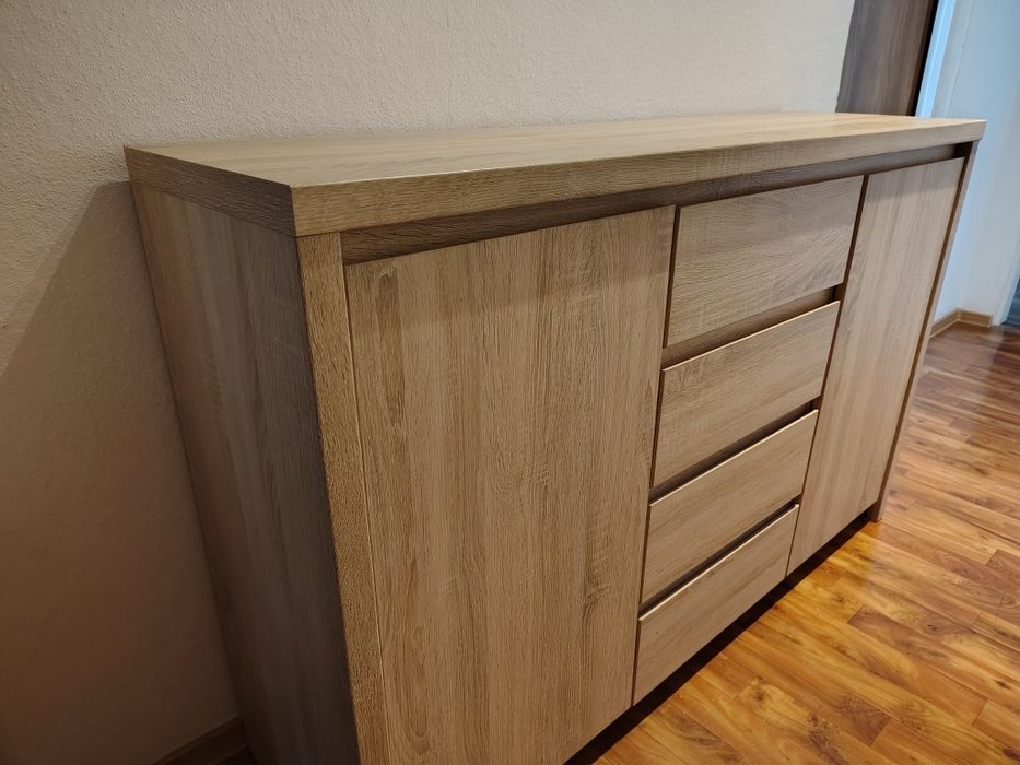 Komoda i witryna dąb sonoma