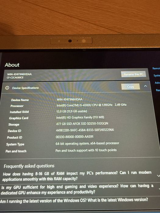 2 laptopy panasonic CF-C2!