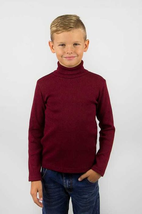 Водолазки рубчик однотонные с начесом р.92-134