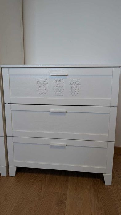 Zestaw mebli dziecięcych Klupś Marsell  (szafa, komoda i łóżeczko)