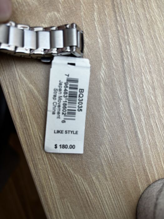 Nowy zegarek Fossil BQ3035, srebrny, elegancki prezent