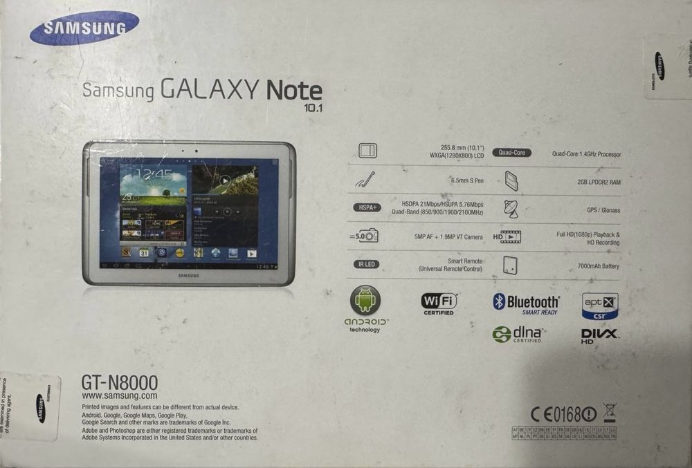 Планшет Samsung Galaxy Note 10.1 Білий