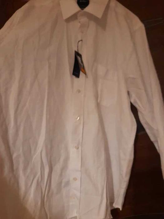 Biała męska koszula Kemen rozm XL Slim Fit