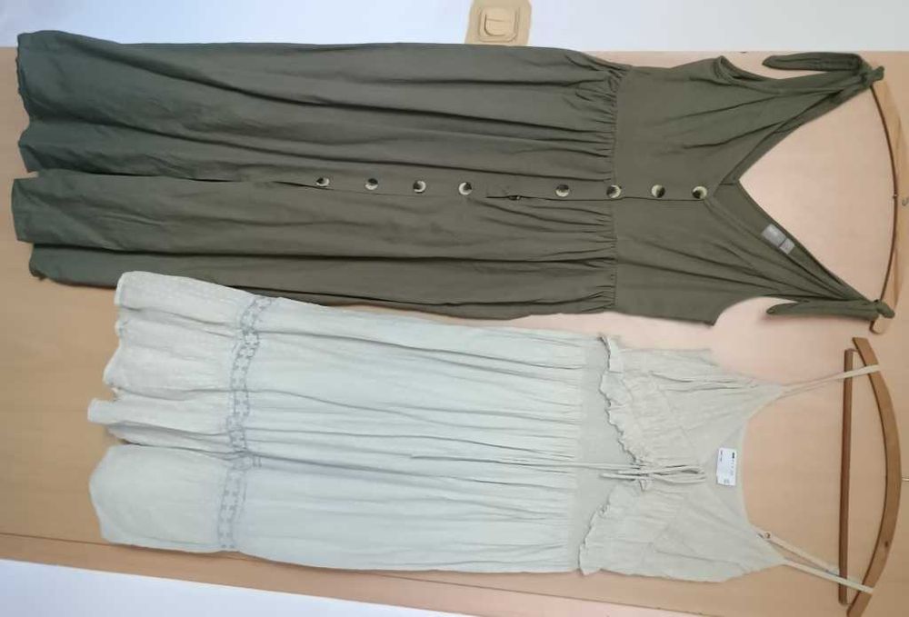 zestaw sukienek Asos maxi i vintage midi L