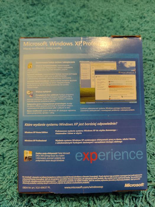 Windows XP Professional PL Box z service pack 2
