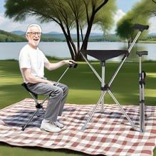 Стілець трансформер розкладний для ходи та перепочинку