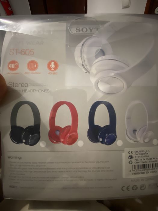 Auriculares inalámbricos SOYT ST-605 – Nuevos en caja