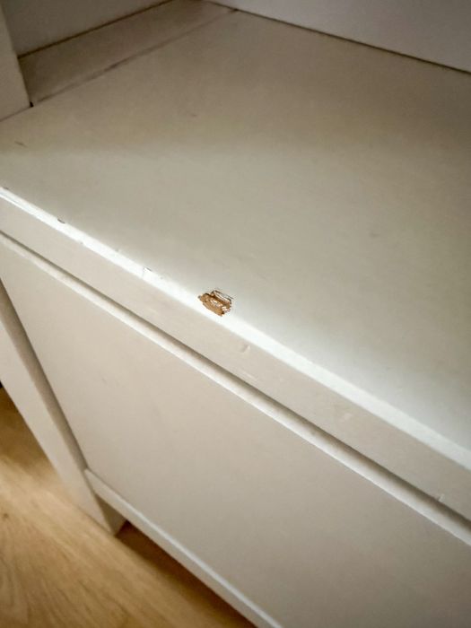 Szafka pod RTV TV Biała bejca ikea hemnes drewniana