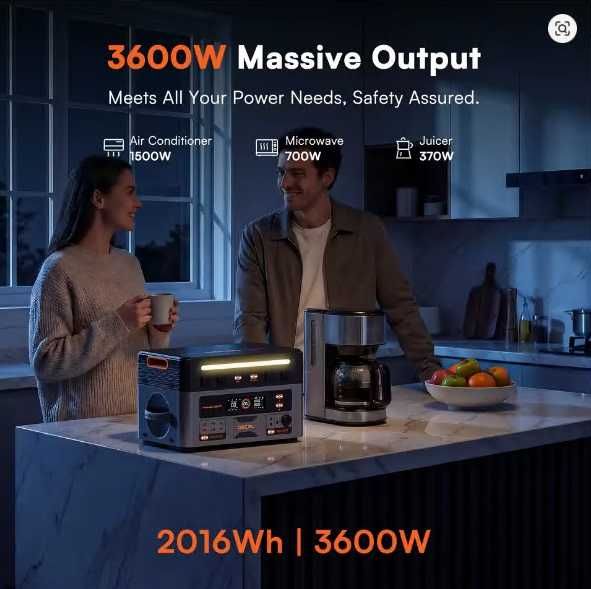 OSCAL PowerMax 3600PE 3600 W, LiFePO4 2016 Вт·год зарядна станція