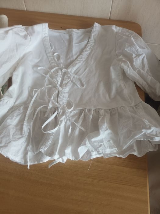 Camisola senhora branca zara