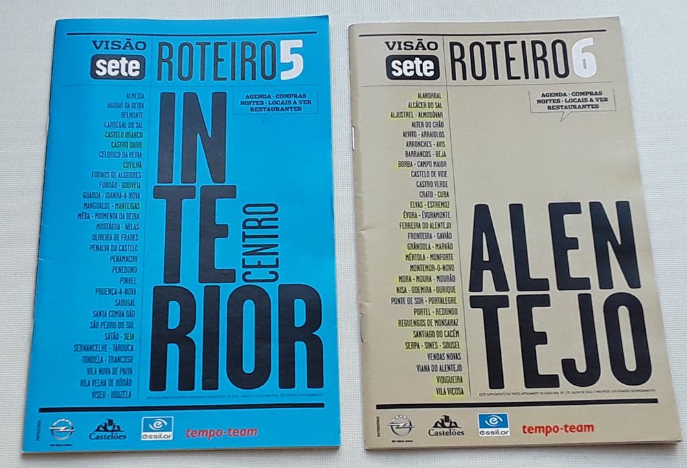 Livros/Guias/Roteiros de Portugal da Visão