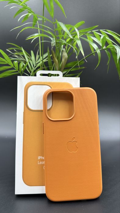 Skórzane Magsafe Etui do Iphone 13 Pro Orange