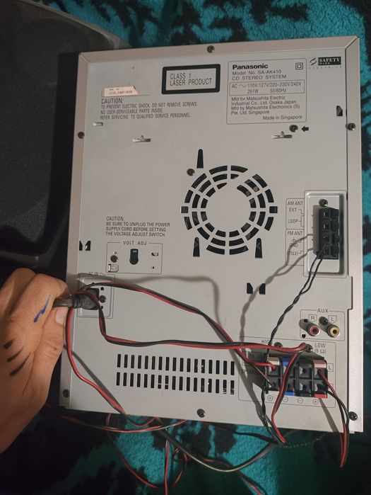 музикальний центр Panasonic SA-AK 410 + колонки aiwa sx-ns30