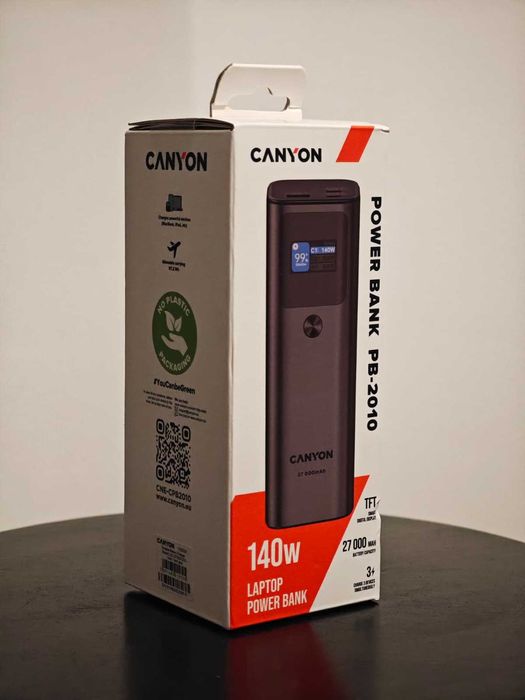 Powerbank CANYON 27000 mAh 140W około 90 Whn NOWY