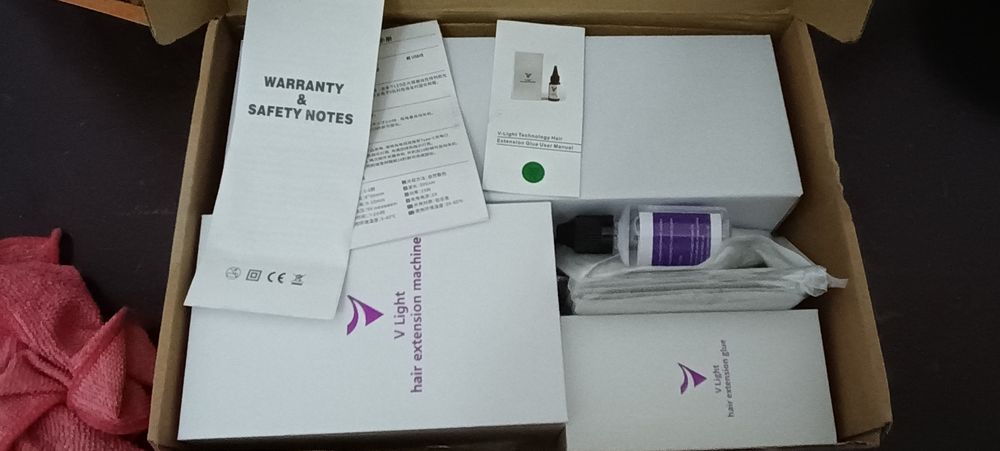 V-light para aplicação de extensões de cabelo