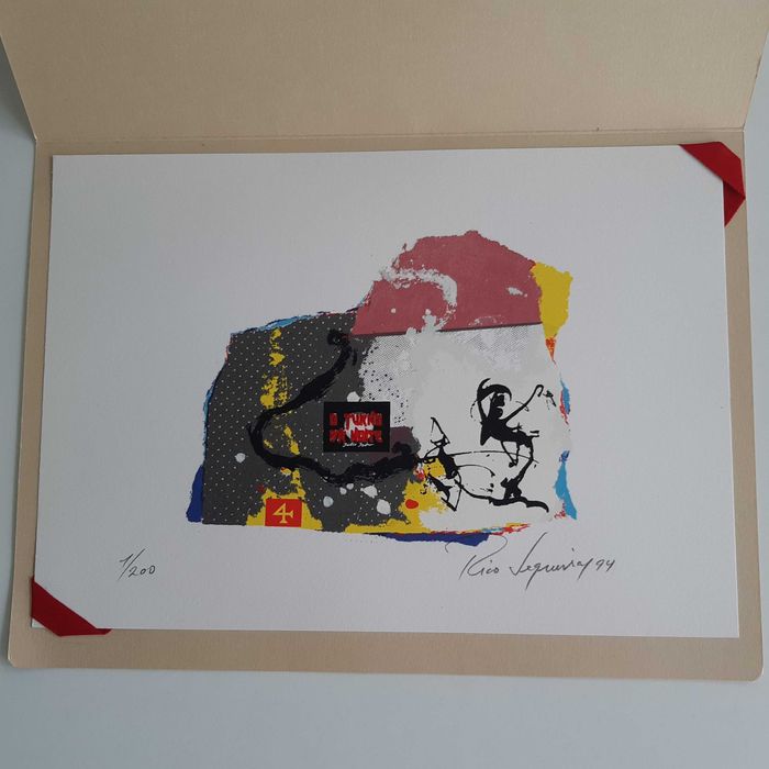 Serigrafia 1/200 A4 Rico Sequeira O Turno da Noite TVI