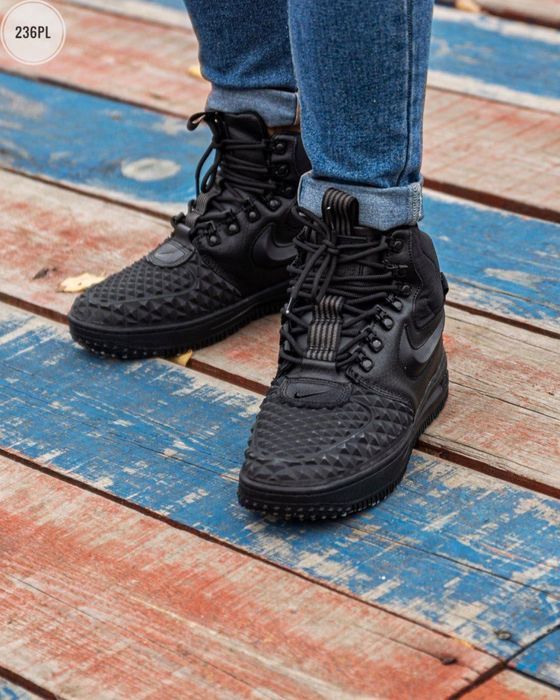 ІДЕАЛЬНО НА ЗИМУ‼️Кросівки Nike Lunar Force DuckBoot Black(Чорні),найк