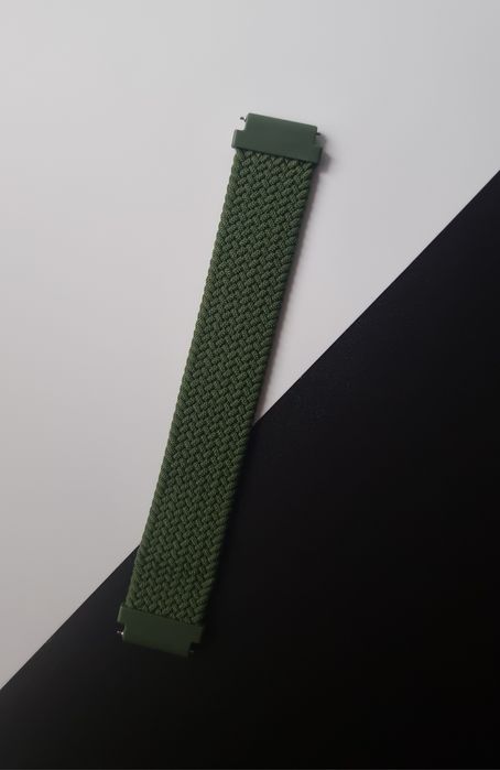 Pasek plecionego materiału 20 mm do zegarka Samsung, Huawei, Amazfit,