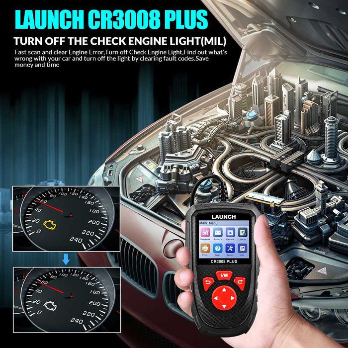 Skaner Diagnostyczny LAUNCH CR3008 PLUS do wszystkich samochodów