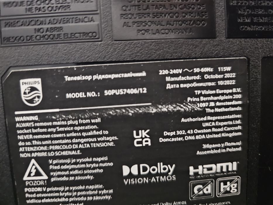 TV Philips 50″ 50PUS7406/12 – 4K UHD / Android / Excelente estado64740831632131122