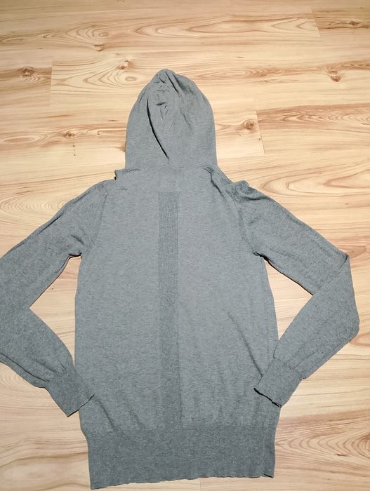 Szara Męska Rozpinana Bluza Z Kapturem All Saints Devise Button Hoody