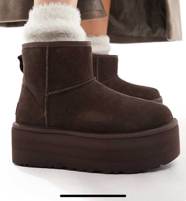 UGG czekoladowe nowe damskie buty na zime ciepłe oryginal