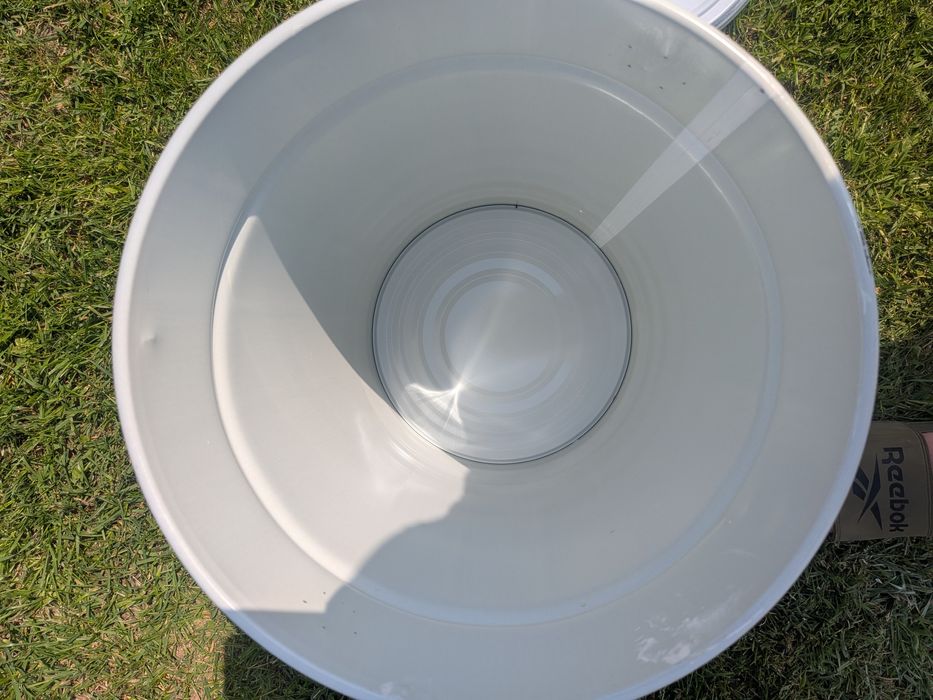 Wiadro wiadra metalowe 25l + nowa pokrywka hurt detal z klamrą separator