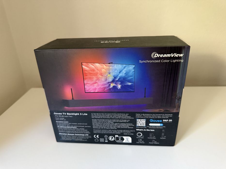 Govee TV Backlight 3 Lite 55-65” H6099 – Nova/Selada – RGBIC+W