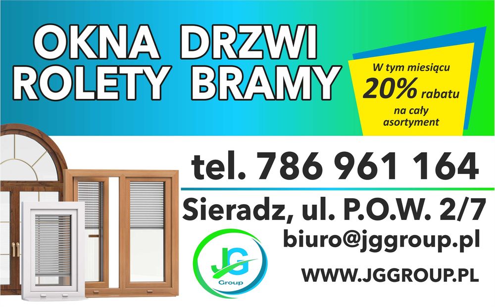 Okna, drzwi, rolety, bramy garażowe – sprzedaż i montaż