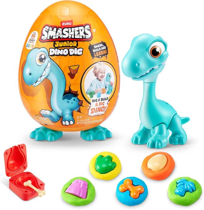 Smashers Junior Dino Large Egg Brontosaur від ZURU іграшка для малюків