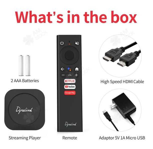 Медіаплеєр ТВ-бокс DYNALINK AndroidTV Box Amlogic S905Y2 новий