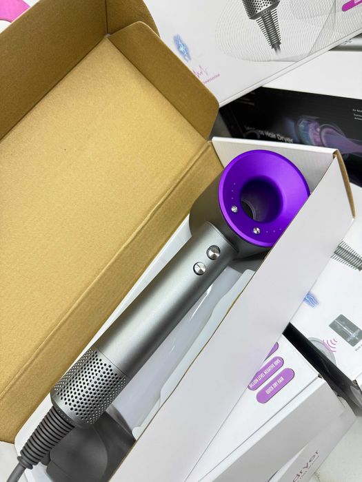 Фен Super Hair Dryer фіолетового кольору — стильна турбота про волосся