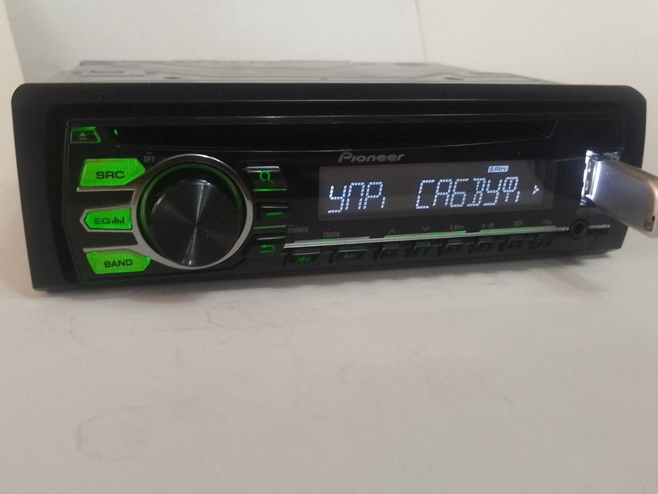 Автомагнітола pioneer deh-1700ubg  із bluetooth audio,usb.Відео роботи.