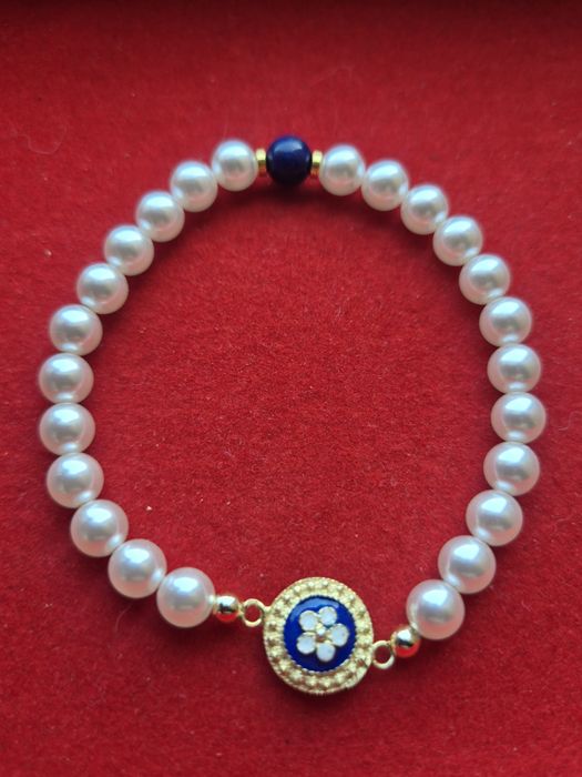 Pulseira Caramujo em Prata Dourada