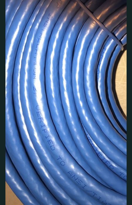 Kabel ethernet  CAT7, dwie wtyczki oryginalne , nowy 30m