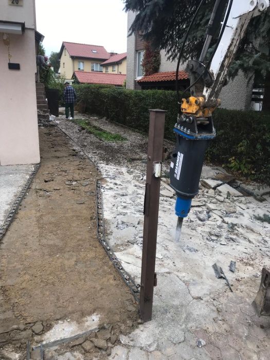 Wykopy pod budynki. Kompleksowe roboty ziemne, usługi koparką