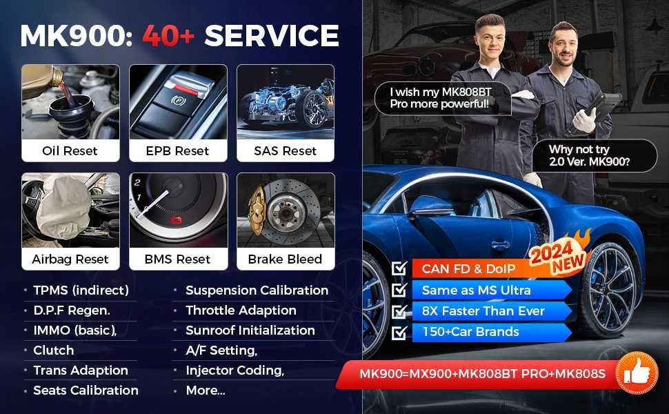 Máq. Diagnóstico Auto Autel MK900 Garantia Oficial Autel modelo 2025