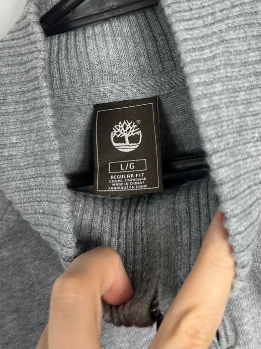 Sweter Timberland logo half zip