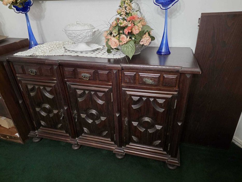 Mobília de Sala de Jantar Vintage em Madeira