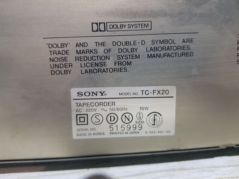 Стерео касетна дека/касетная Sony TC-FX20  б/у з Німеччини