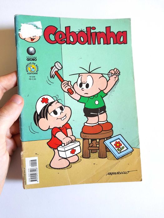 Livro BD Cebolinha Número 206 Turma da Mônica Coleção