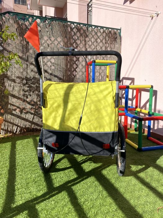 Carinho atrelado para bicicleta - 2 criancas