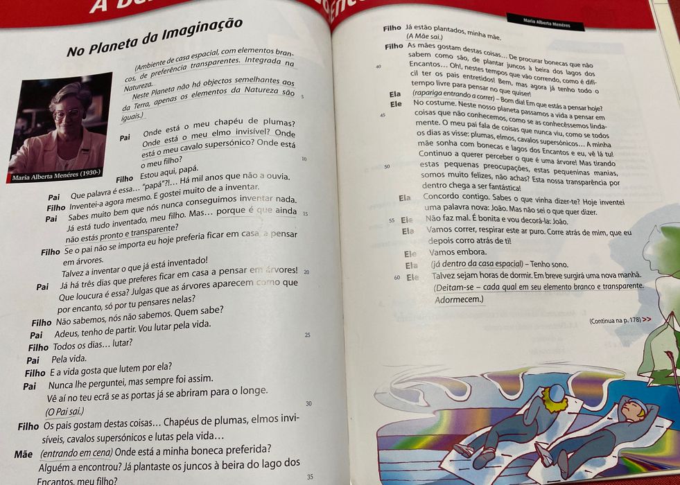 Manual e Caderno de atividades de Português do 7.º ano