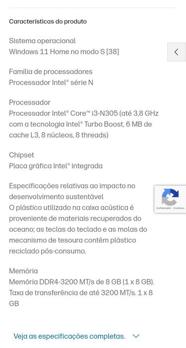 Notebook HP 15-FD0088NF