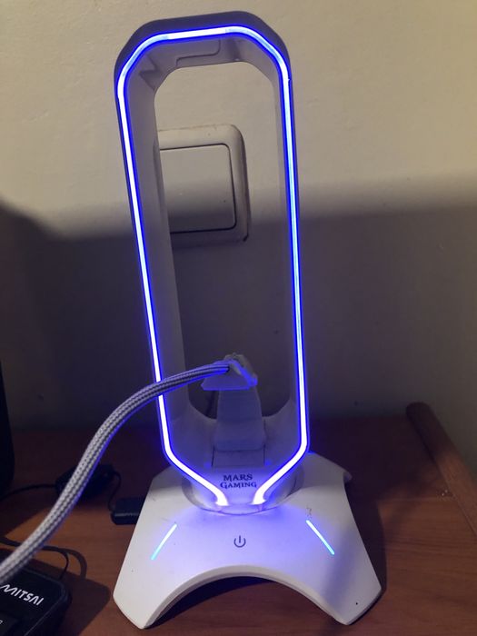 Suporte para headsets e cabo do rato da mars gaming