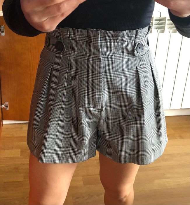 Calções zara xadrez