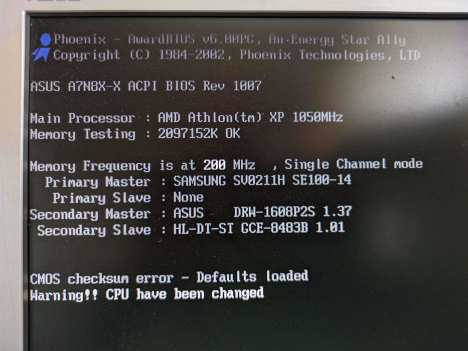 системник б/у Athlon XP 1050 MHz