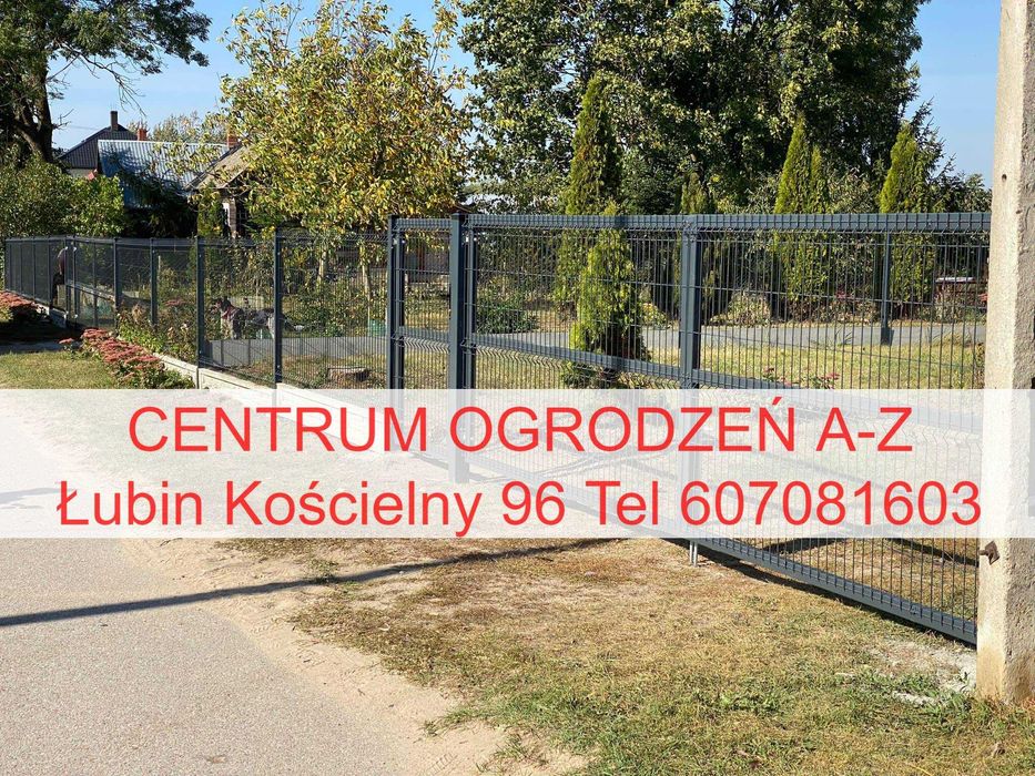 Płot panelowy ogrodzenie siatkowe brama furtka podmurówka montaż TANIO